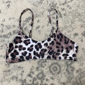 Cheetah bikini top